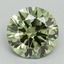 5.04 Ct. Fancy Vivid Green Round Lab Grown Diamond