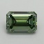 3.07 Ct. Fancy Vivid Pacific Green Emerald Lab Grown Diamond