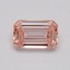 1.22 Ct. Fancy Intense Pink Emerald Lab Grown Diamond