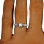 The Sanaz Ring, smallzoomed in top view on a hand