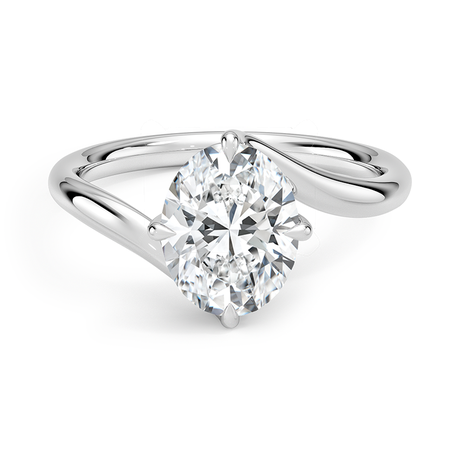 18K White Gold Atelier Solitaire Ring