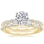 18K Yellow Gold Dominique Diamond Bridal Set