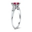 The Kristyn Ring, smalltop view on a hand
