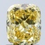 1.53 Ct. Fancy Vivid Yellow Cushion Lab Grown Diamond