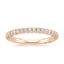 18K Rose Gold Tacori Petite Crescent Diamond Ring (1/4 ct. tw.), smalltop view