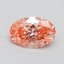 1.18 Ct. Fancy Intense Pink Oval Lab Grown Diamond