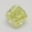 1.07 Ct. Fancy Intense Yellow Cushion Diamond