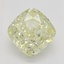 0.57 Ct. Fancy Light Yellow Cushion Diamond