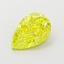 1.25 Ct. Fancy Vivid  Yellow Pear Lab Grown Diamond