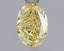 1.08 Ct. Fancy Intense  Yellow Oval Lab Grown Diamond