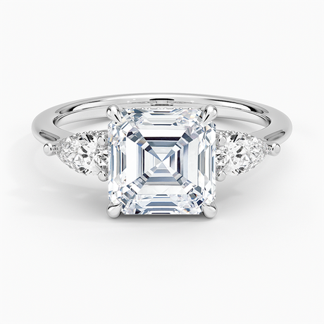 Adorned Opera Three Stone Diamond Ring - Brilliant Earth