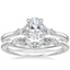 18K White Gold Nadia Diamond Ring with Yvette Diamond Ring