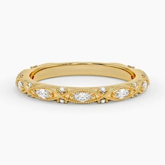 Celestia Milgrain Diamond Ring (1/3 ct. tw.) in 18K Yellow Gold