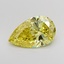 3.01 Ct. Fancy Vivid Yellow Pear Lab Grown Diamond