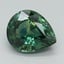 7.7x6.3mm Teal Pear Montana Sapphire
