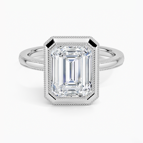 18K White Gold Blair Bezel Ring