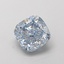1.16 Ct. Fancy Intense  Blue Cushion Lab Grown Diamond
