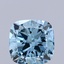 2.00 Ct. Fancy Vivid Blue Cushion Lab Grown Diamond