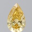 2.09 Ct. Fancy Vivid Yellow Pear Lab Grown Diamond