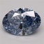 3.93 Ct. Fancy Vivid Blue Oval Lab Grown Diamond