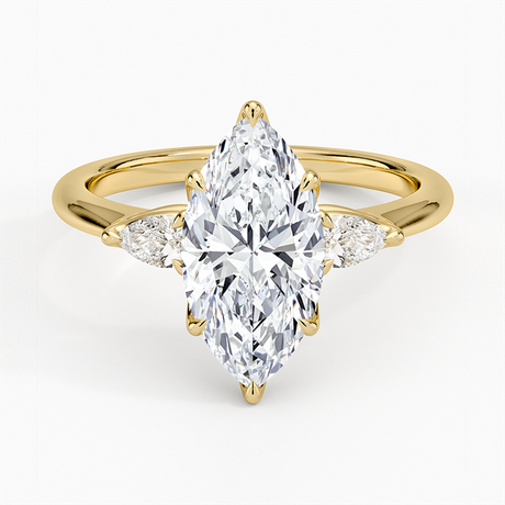 Petite Fleur Three Stone Diamond Ring