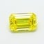 0.72 Ct. Fancy Vivid Yellow Emerald Lab Grown Diamond