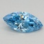 0.60 Ct. Fancy Vivid Blue Marquise Lab Grown Diamond