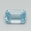 1.01 Ct. Fancy Intense Blue Emerald Lab Grown Diamond