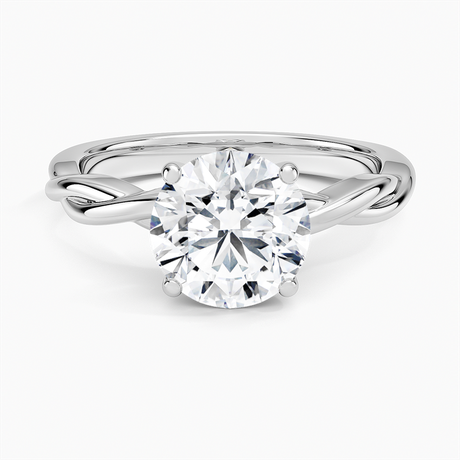 Twisted Vine Engagement Ring - Solitaire
