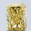 2.07 Ct. Fancy Vivid Yellow Radiant Lab Grown Diamond