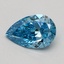 0.50 Ct. Fancy Vivid Blue Pear Lab Grown Diamond