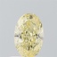 0.59 Ct. Fancy Light Yellow Oval Lab Grown Diamond