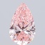 7.91 Ct. Fancy Vivid  Pink Pear Lab Grown Diamond