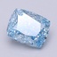 2.00 Ct. Fancy Vivid Blue Cushion Lab Grown Diamond