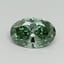 2.06 Ct. Fancy Vivid Green Oval Lab Grown Diamond