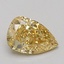 1.04 Ct. Fancy Intense Yellow Pear Lab Grown Diamond
