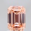 1.88 Ct. Fancy Intense Orangy Pink Emerald Lab Grown Diamond