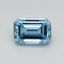 0.65 Ct. Fancy Intense Blue Emerald Lab Grown Diamond