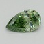 1.08 Ct. Fancy Vivid Green Pear Lab Grown Diamond