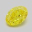 1.00 Ct. Fancy Vivid  Yellow Oval Lab Grown Diamond