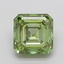 5.01 Ct. Fancy Vivid  Green Asscher Lab Grown Diamond