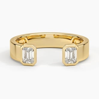 Peyton Emerald-Cut Lab Diamond Open Ring (1/2 ct. tw.)