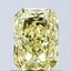 1.04 Ct. Fancy Vivid Yellow Radiant Lab Grown Diamond