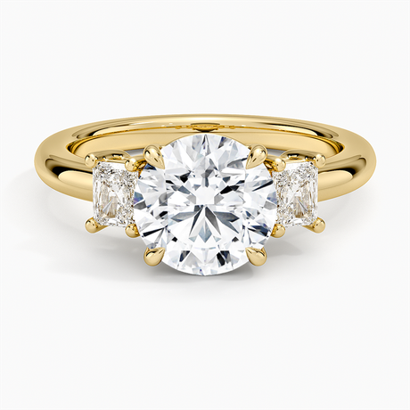 Helena Radiant-Cut Three Stone Diamond Ring (3/8 ct. tw.)