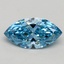 1.02 Ct. Fancy Vivid Blue Marquise Lab Grown Diamond