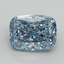 5.22 Ct. Fancy Vivid Blue Cushion Lab Grown Diamond