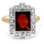 Art Deco Garnet Vintage Ring
