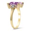 The Yanis Ring, smalltop view on a hand