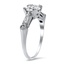 The Annita Ring, smalltop view on a hand