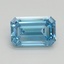 1.14 Ct. Fancy Vivid Blue Emerald Lab Grown Diamond